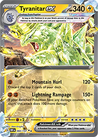 Tyranitar ex（OBF 066/197 Double Rare / Obsidian Flames / Scarlet & Violet）