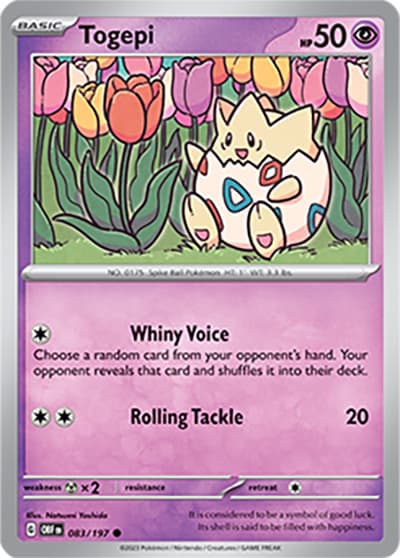 Togepi（OBF 083/197 Common / Obsidian Flames / Scarlet & Violet）