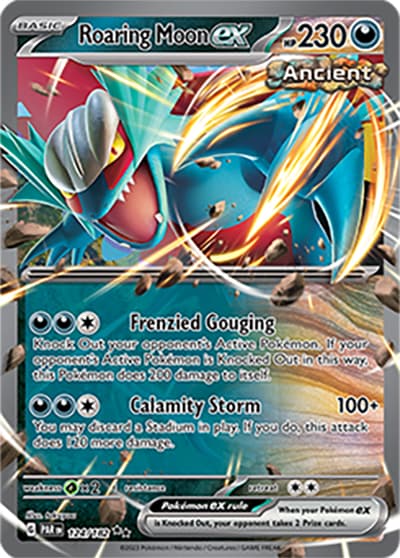 Roaring Moon ex（PAR 124/182 Double Rare / Paradox Rift / Scarlet & Violet）