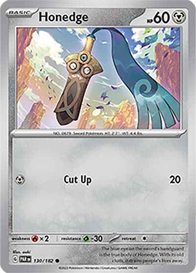 Honedge（PAR 130/182 Common / Paradox Rift / Scarlet & Violet）