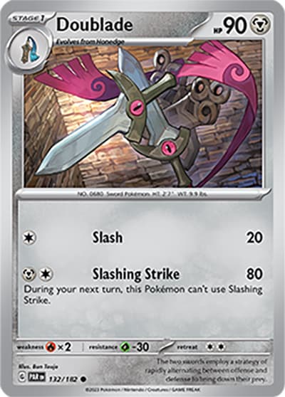 Doublade（PAR 132/182 Common / Paradox Rift / Scarlet & Violet）