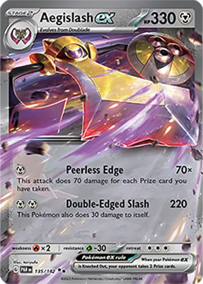 Aegislash ex（PAR 135/182 Double Rare / Paradox Rift / Scarlet & Violet）