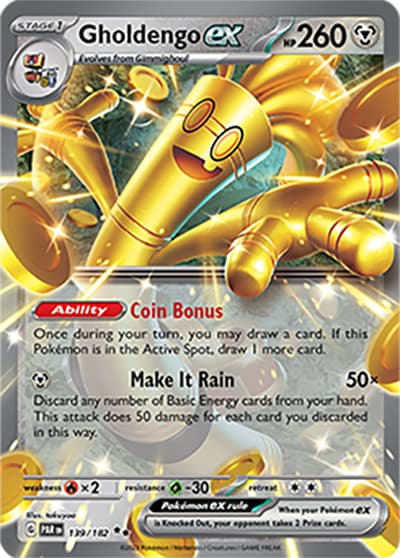 Gholdengo ex（PAR 139/182 Double Rare / Paradox Rift / Scarlet & Violet）