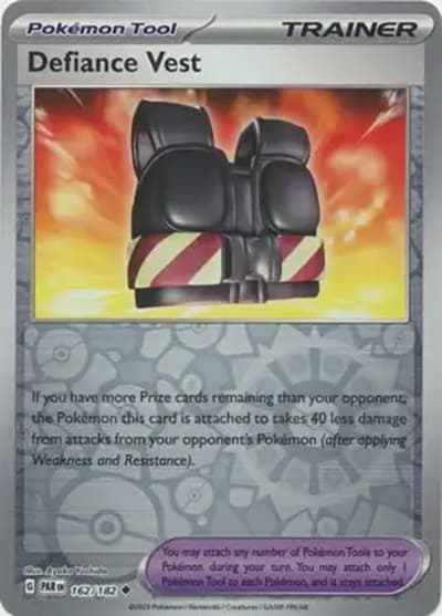 Defiance Vest（PAR 162/182 Reverse Holo / Paradox Rift / Scarlet & Violet）