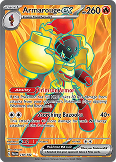 Armarouge ex（PAR 218/182 Ultra Rare / Paradox Rift / Scarlet & Violet）