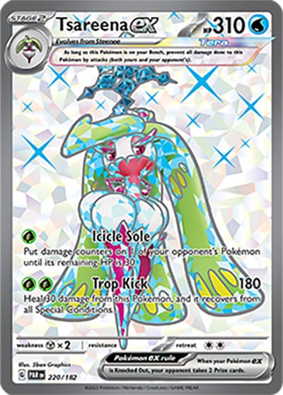 Tsareena ex（PAR 220/182 Ultra Rare / Paradox Rift / Scarlet & Violet）