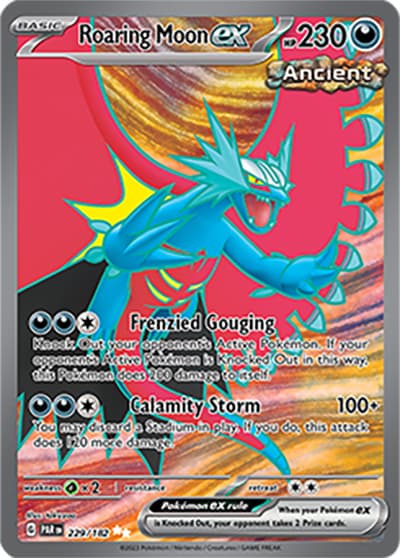 Roaring Moon ex（PAR 229/182 Ultra Rare / Paradox Rift / Scarlet & Violet）