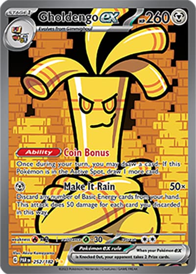 Gholdengo ex（PAR 252/182 Special Illustration Rare / Paradox Rift / Scarlet & Violet）