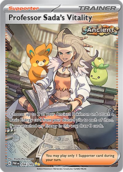 Professor Sada's Vitality（PAR 256/182 Special Illustration Rare / Paradox Rift / Scarlet & Violet）