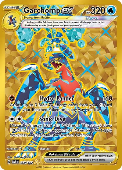 Garchomp ex（PAR 260/182 Hyper Rare / Paradox Rift / Scarlet & Violet）