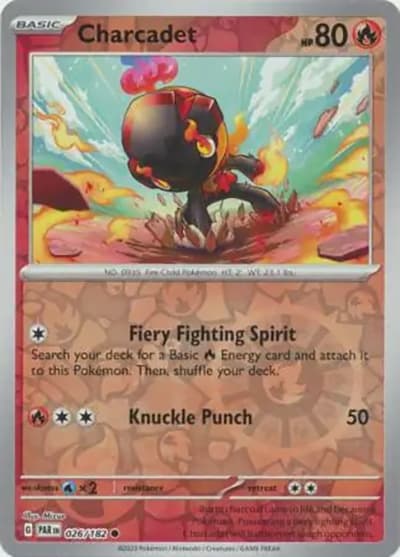 Charcadet（PAR 026/182 Reverse Holo / Paradox Rift / Scarlet & Violet）