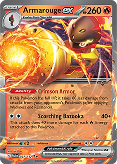 Armarouge ex（PAR 027/182 Double Rare / Paradox Rift / Scarlet & Violet）