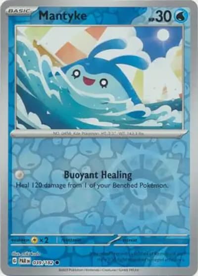 Mantyke（PAR 039/182 Reverse Holo / Paradox Rift / Scarlet & Violet）
