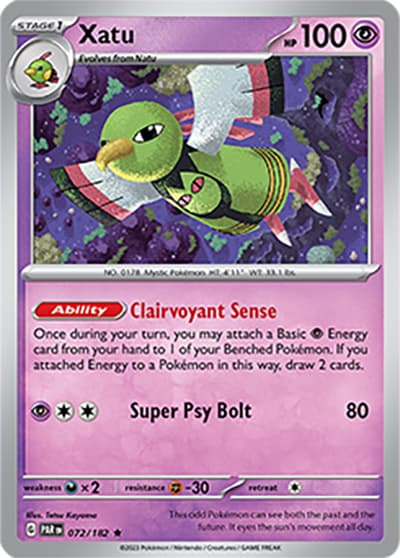 Xatu（PAR 072/182 Rare / Paradox Rift / Scarlet & Violet）