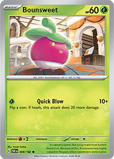 Bounsweet（PAR 008/182 Common / Paradox Rift / Scarlet & Violet）