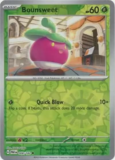 Bounsweet（PAR 008/182 Reverse Holo / Paradox Rift / Scarlet & Violet）