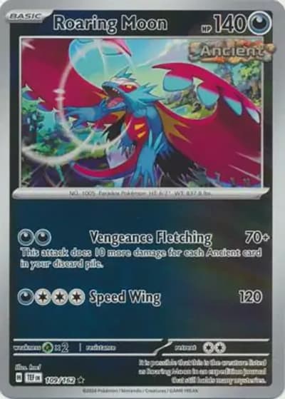 Roaring Moon（TEF 109/162 Reverse Holo / Temporal Forces / Scarlet & Violet）