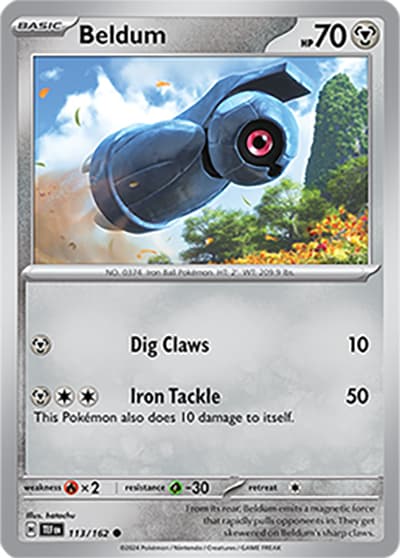 Beldum（TEF 113/162 Common / Temporal Forces / Scarlet & Violet）