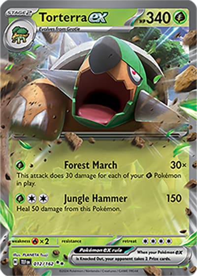 Torterra ex（TEF 012/162 Double Rare / Temporal Forces / Scarlet & Violet）