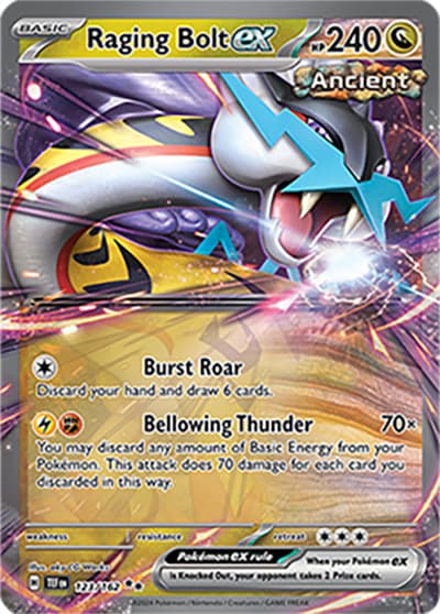 Raging Bolt ex（TEF 123/162 Double Rare / Temporal Forces / Scarlet & Violet）