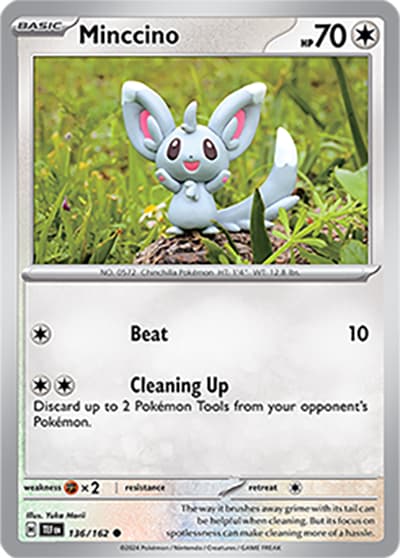 Minccino（TEF 136/162 Common / Temporal Forces / Scarlet & Violet）