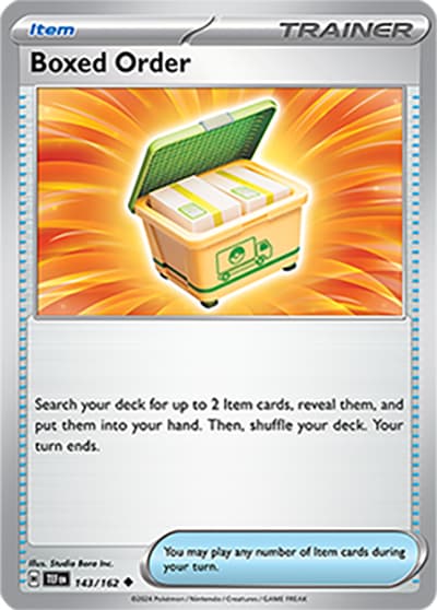 Boxed Order（TEF 143/162 Uncommon / Temporal Forces / Scarlet & Violet）
