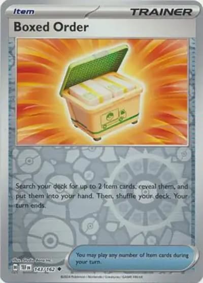 Boxed Order（TEF 143/162 Reverse Holo / Temporal Forces / Scarlet & Violet）