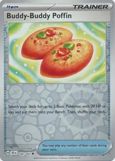 Buddy-Buddy Poffin（TEF 144/162 Reverse Holo / Temporal Forces / Scarlet & Violet）