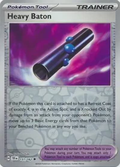 Heavy Baton（TEF 151/162 Reverse Holo / Temporal Forces / Scarlet & Violet）