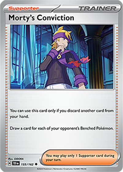 Morty's Conviction（TEF 155/162 Uncommon / Temporal Forces / Scarlet & Violet）