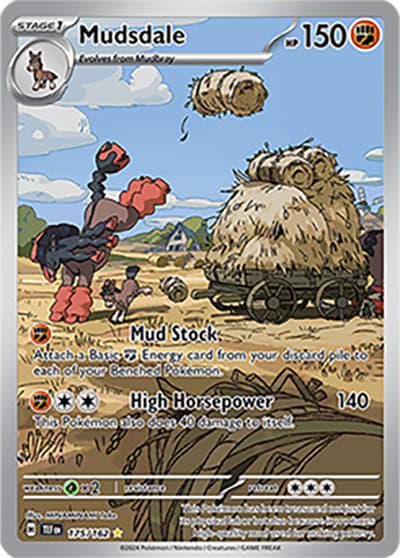 Mudsdale（TEF 175/162 Illustration Rare / Temporal Forces / Scarlet & Violet）