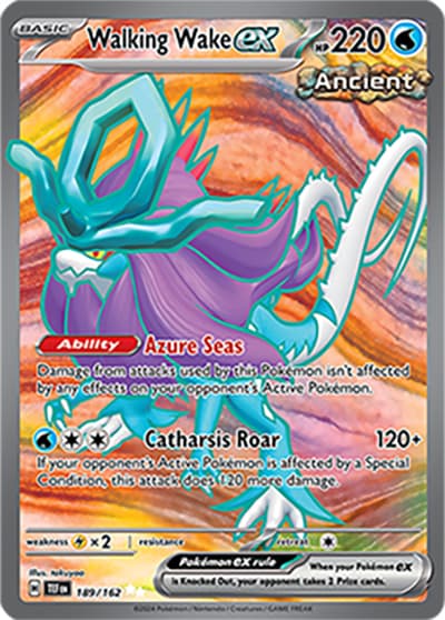 Walking Wake ex（TEF 189/162 Ultra Rare / Temporal Forces / Scarlet & Violet）