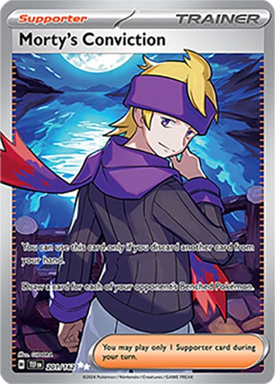 Morty's Conviction（TEF 201/162 Ultra Rare / Temporal Forces / Scarlet & Violet）