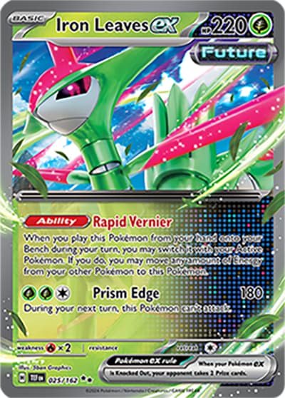 Iron Leaves ex（TEF 025/162 Double Rare / Temporal Forces / Scarlet & Violet）