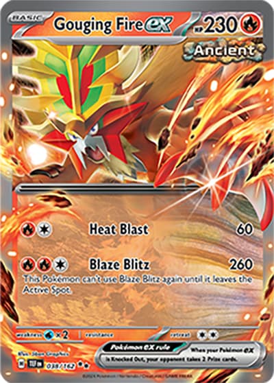 Gouging Fire ex（TEF 038/162 Double Rare / Temporal Forces / Scarlet & Violet）