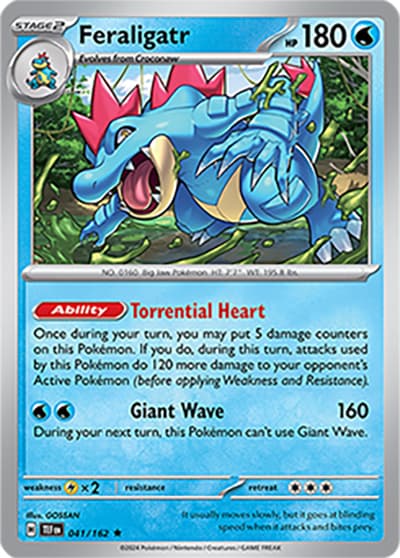 Feraligatr（TEF 041/162 Rare / Temporal Forces / Scarlet & Violet）