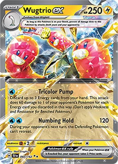 Wugtrio ex（TEF 060/162 Double Rare / Temporal Forces / Scarlet & Violet）