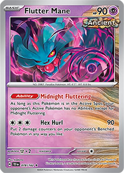 Flutter Mane（TEF 078/162 Rare / Temporal Forces / Scarlet & Violet）