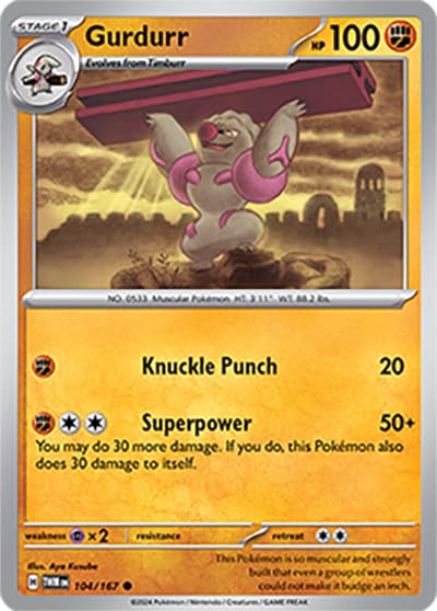 Gurdurr（TWM 104/167 Common / Twilight Masquerade / Scarlet & Violet）