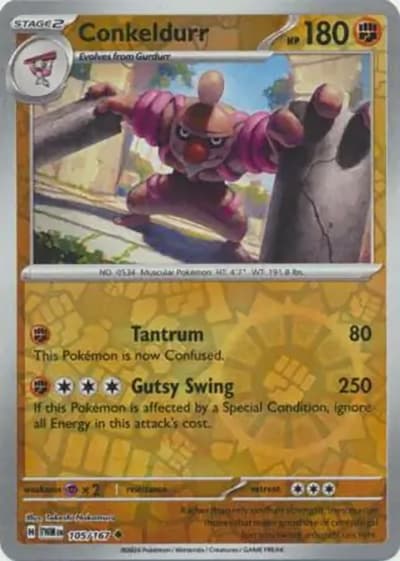 Conkeldurr（TWM 105/167 Reverse Holo / Twilight Masquerade / Scarlet & Violet）