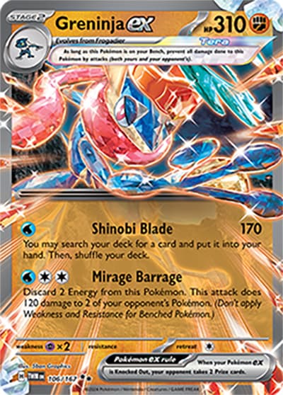 Greninja ex（TWM 106/167 Double Rare / Twilight Masquerade / Scarlet & Violet）