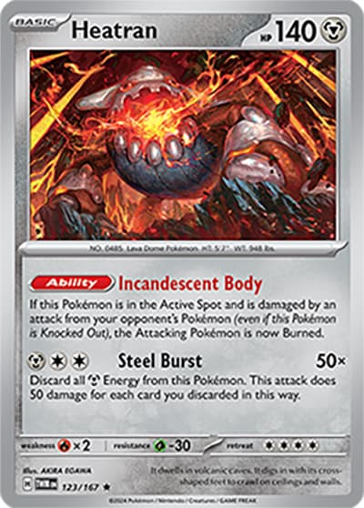 Heatran（TWM 123/167 Rare / Twilight Masquerade / Scarlet & Violet）
