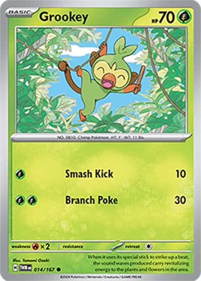 Grookey（TWM 014/167 Common / Twilight Masquerade / Scarlet & Violet）