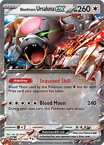 Bloodmoon Ursaluna ex（TWM 141/167 Double Rare / Twilight Masquerade / Scarlet & Violet）