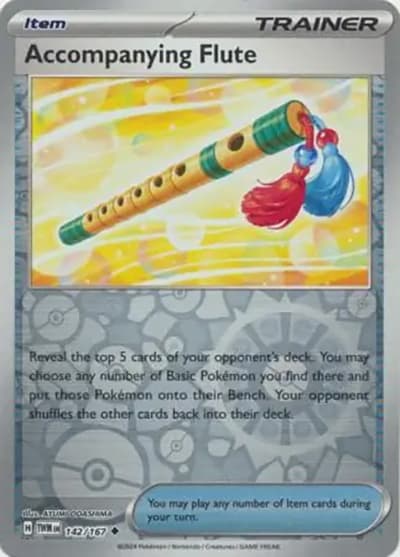 Accompanying Flute（TWM 142/167 Reverse Holo / Twilight Masquerade / Scarlet & Violet）
