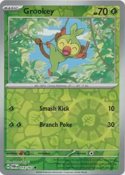 Grookey（TWM 014/167 Reverse Holo / Twilight Masquerade / Scarlet & Violet）