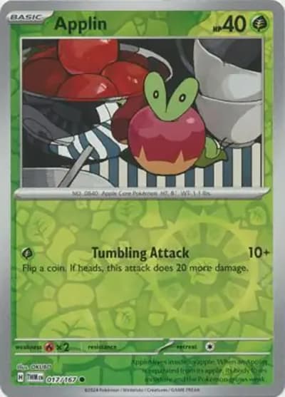 Applin（TWM 017/167 Reverse Holo / Twilight Masquerade / Scarlet & Violet）