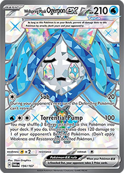Wellspring Mask Ogerpon ex（TWM 194/167 Ultra Rare / Twilight Masquerade / Scarlet & Violet）