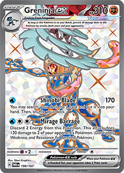 Greninja ex（TWM 198/167 Ultra Rare / Twilight Masquerade / Scarlet & Violet）