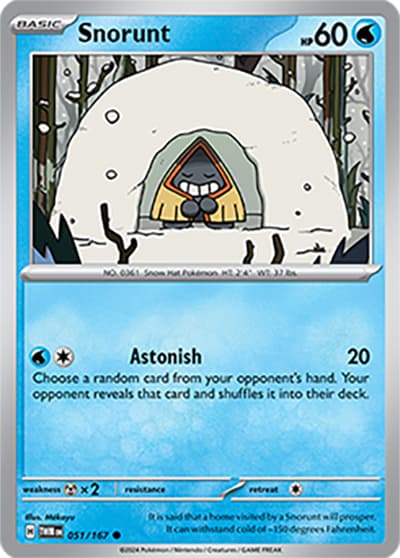 Snorunt（TWM 051/167 Common / Twilight Masquerade / Scarlet & Violet）